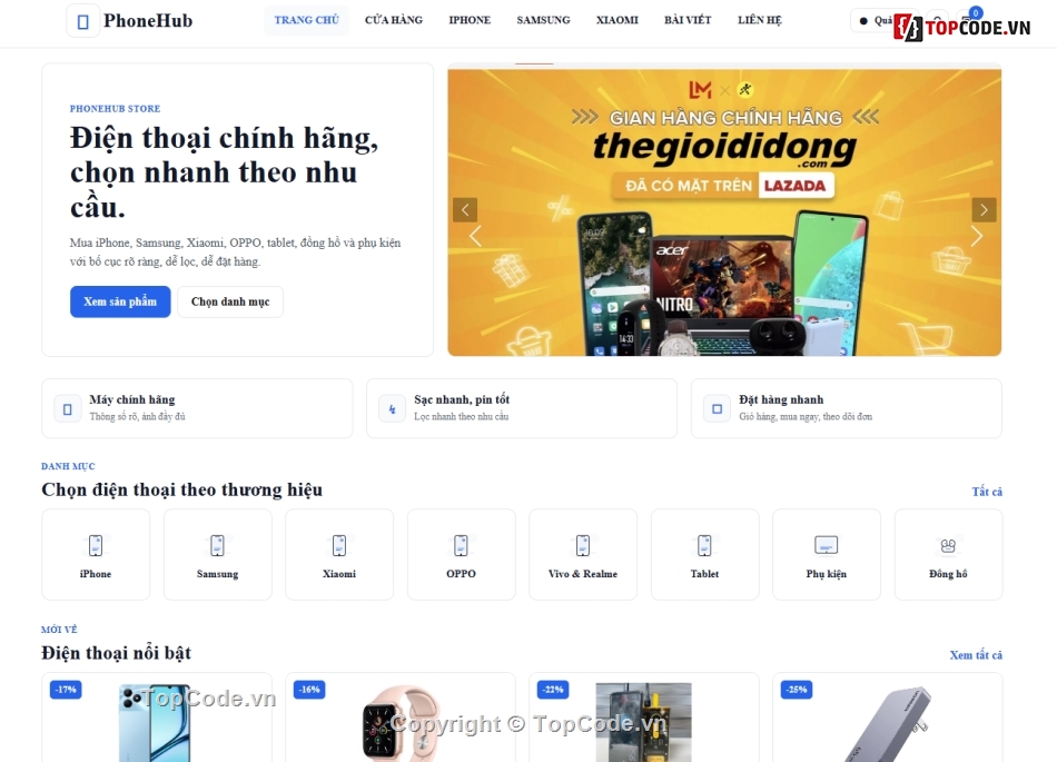 web bán điện thoại,website bán điện thoại,web bán phụ kiện điện thoại